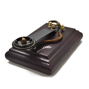 Pedal cuadrado madera artesanal 1880 (sin cable clip cord.)