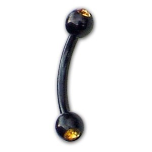 Banana with double stone Black line 1.2 mm.