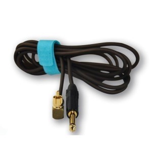 Clip cord with ELBOW IN RCA Black - Titanium Premium