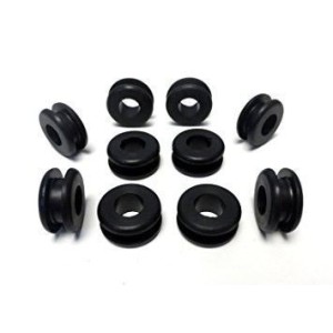 100 Black Grommets