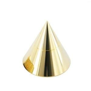 Gold plated cones with internal thread