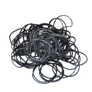 100 Black rubber rods