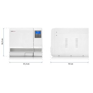 8 liter class B autoclave with USB and double safety lock.