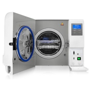 8 liter class B autoclave with USB and double safety lock.