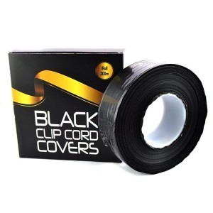 Black clip cord sheath roll